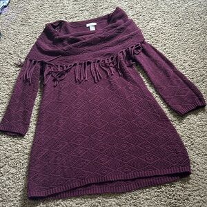 Chico’s Garnet Sweater with 3/4 Sleeve Size 0 (Small)